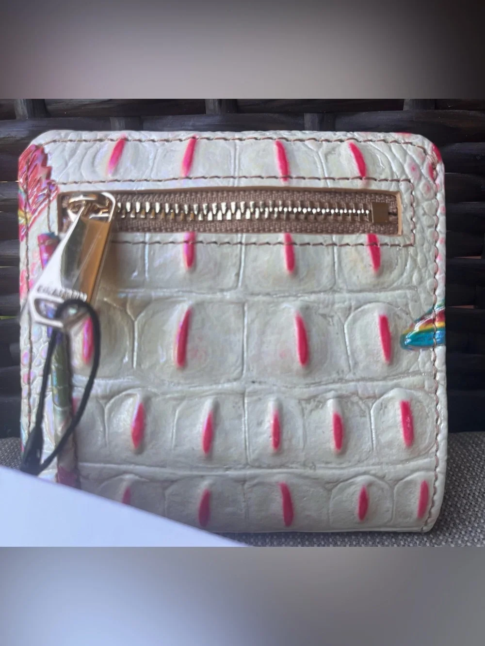 NWT Brahmin Set in DESERT BLOOM PARTON Jane Wallet